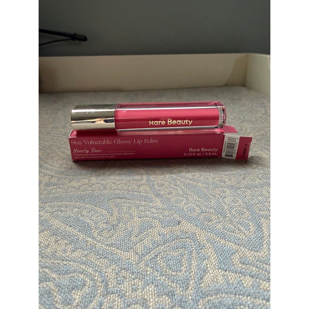 Rare Beauty Stay Vulnerable Glossy Lip Balm Shade Nearly Rose